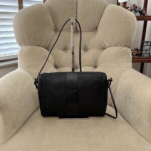 VTG Auth FENDI Iconic Black Canvas Circa 1970's Shoulder Bag
